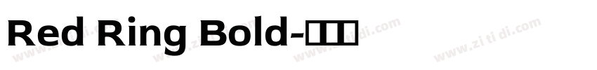 Red Ring Bold字体转换